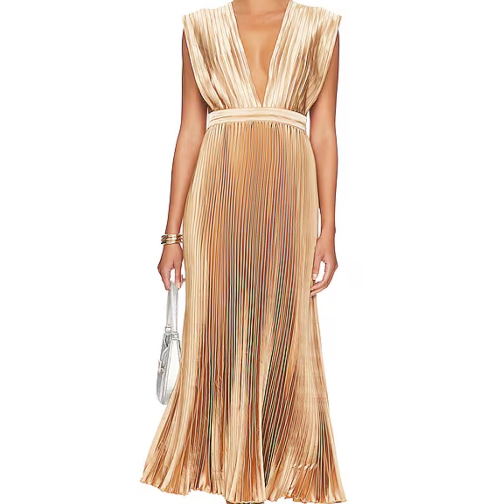 Lidee Midi Gold Gala Gown
